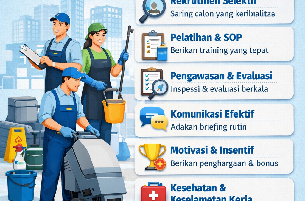 Cara Mengelola SDM Cleaning Service di Perusahaan agar Profesional dan Produktif